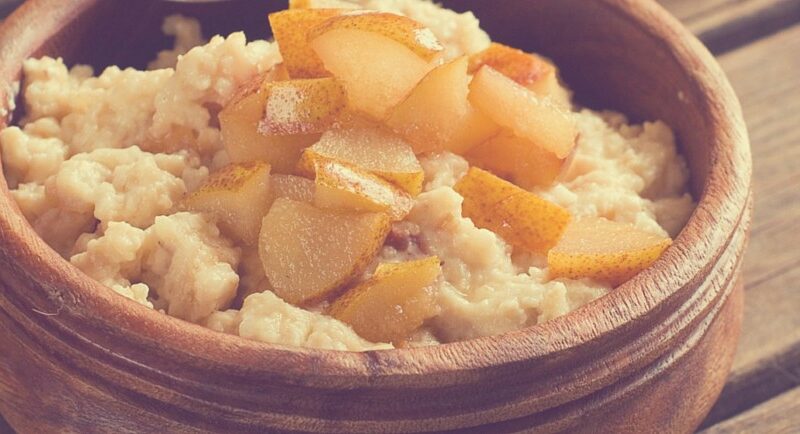 Recept na tvarohovou kaši s hruškami pro děti